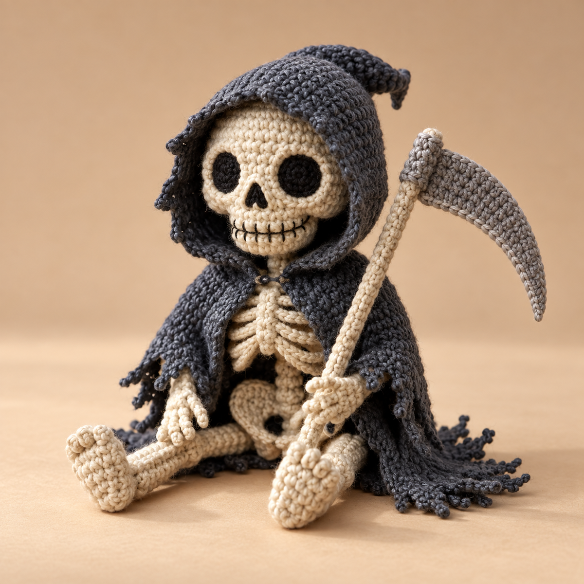 Generated product image - Bitty Grim Reaper Crochet Pattern