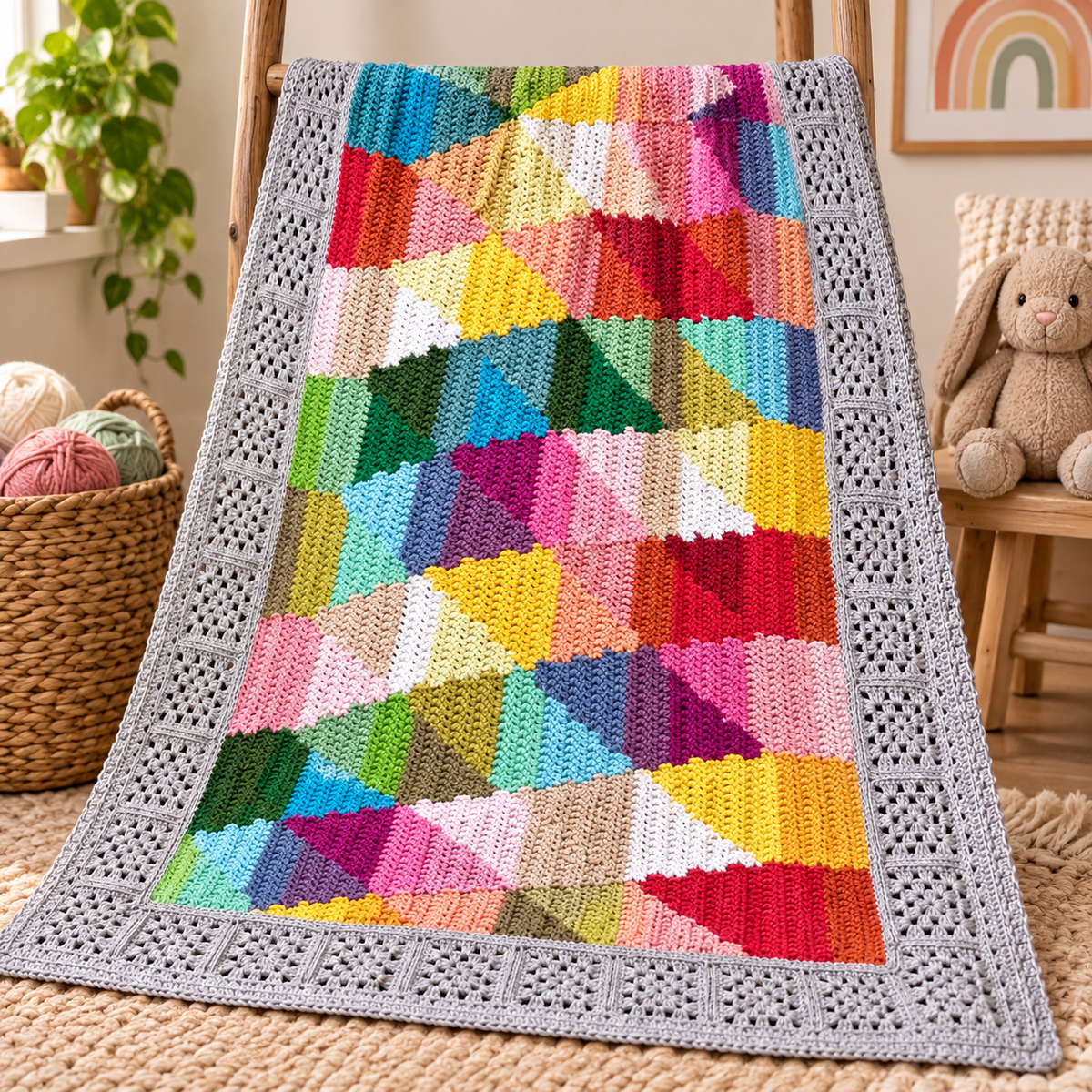 Generated product image - Blanket - Granny Square