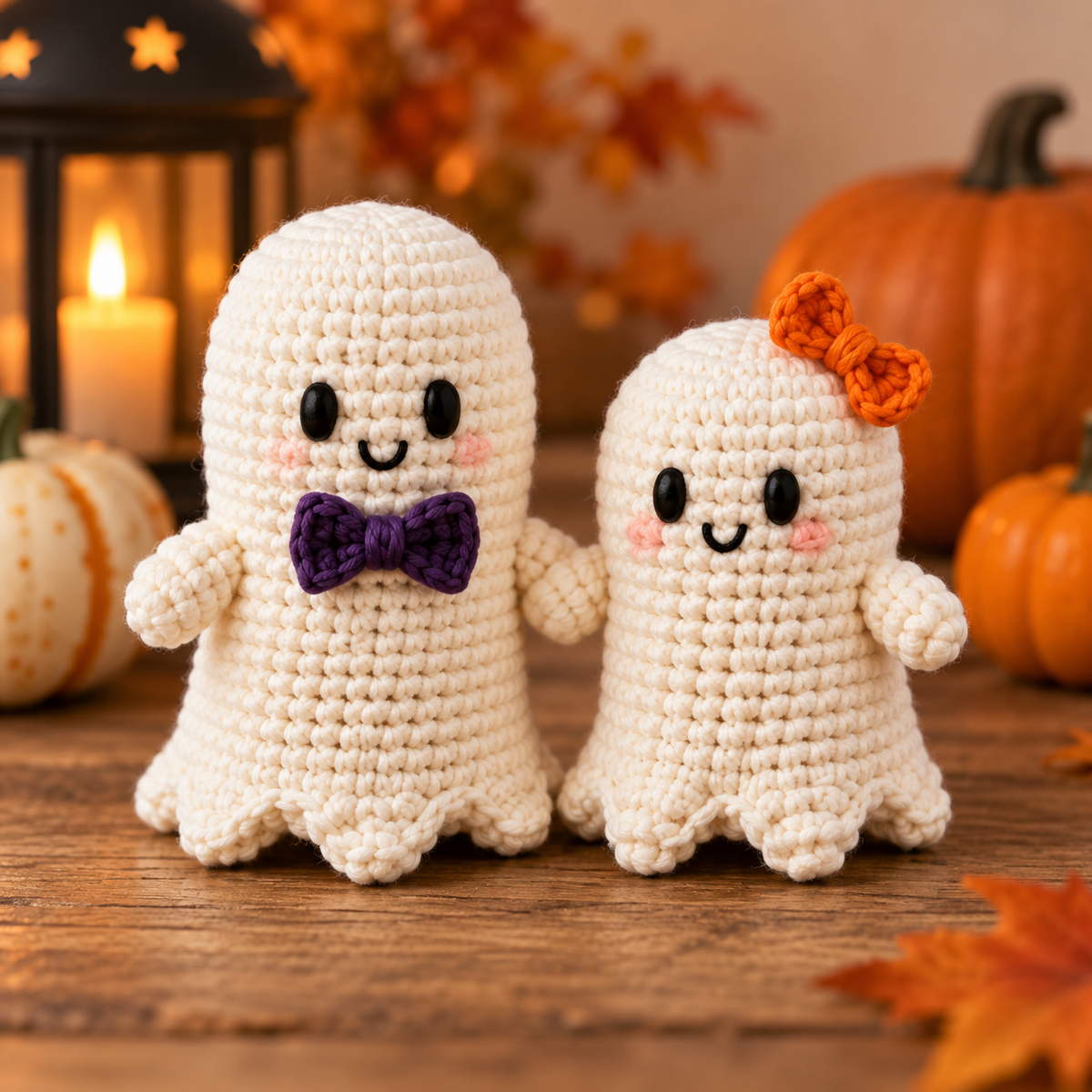 Generated product photo - Ghost Couple Crochet Pattern