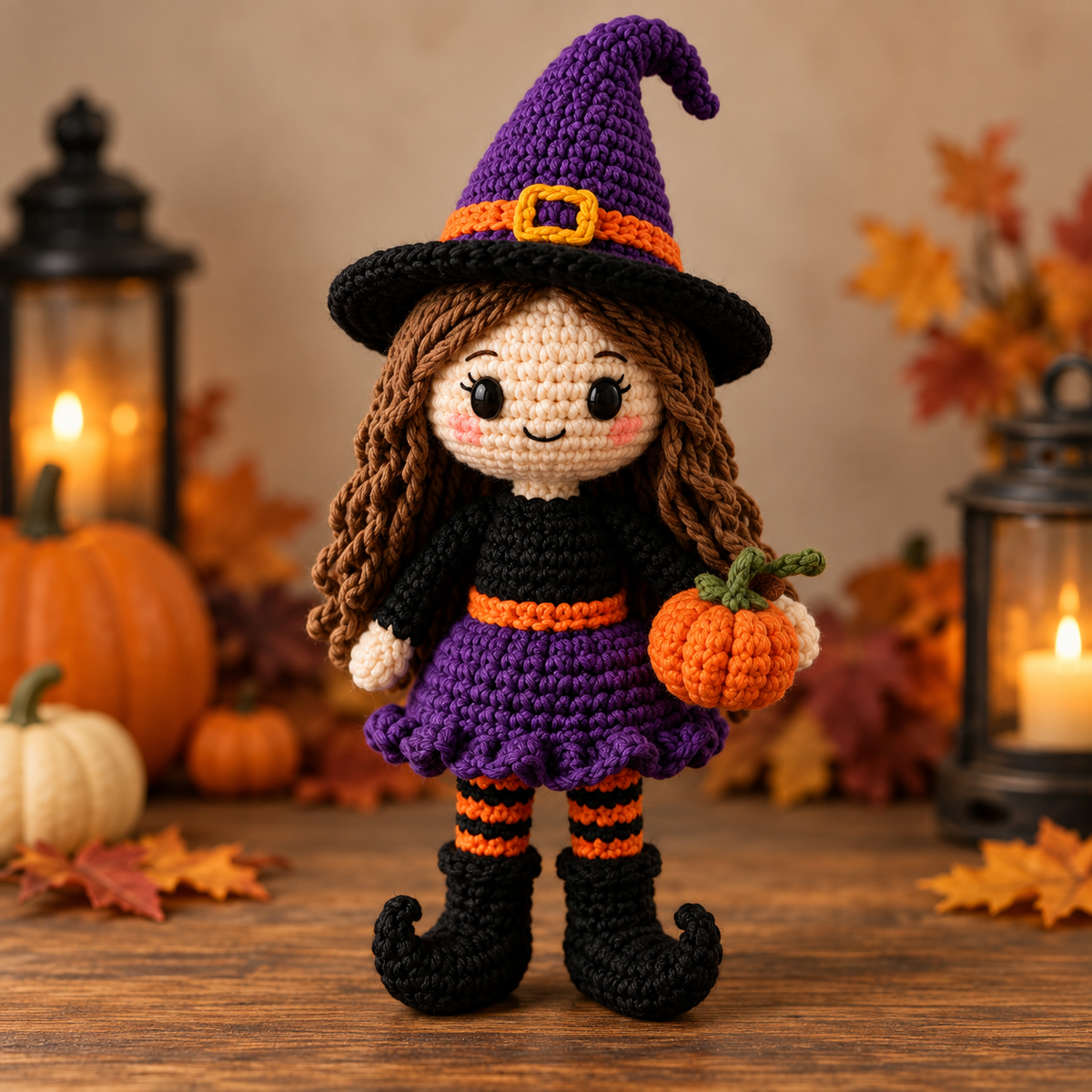 Generated product photo - Cute Witch Doll Crochet Pattern