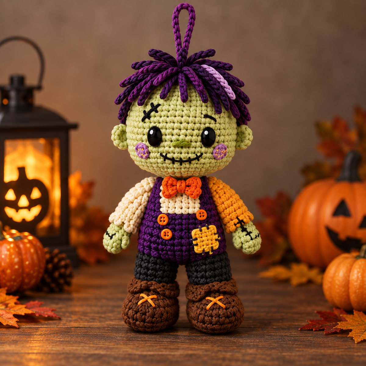 Generated product photo - Mini Zombie Ornament Crochet Pattern