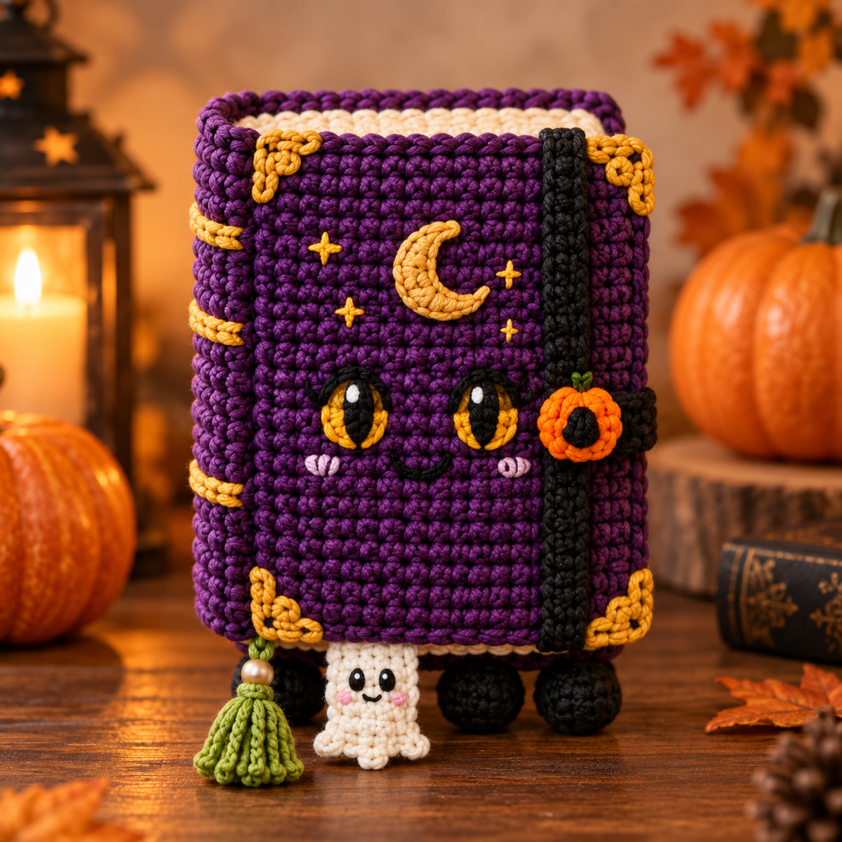 Generated product photo - Haunted Spell Book Crochet Pattern