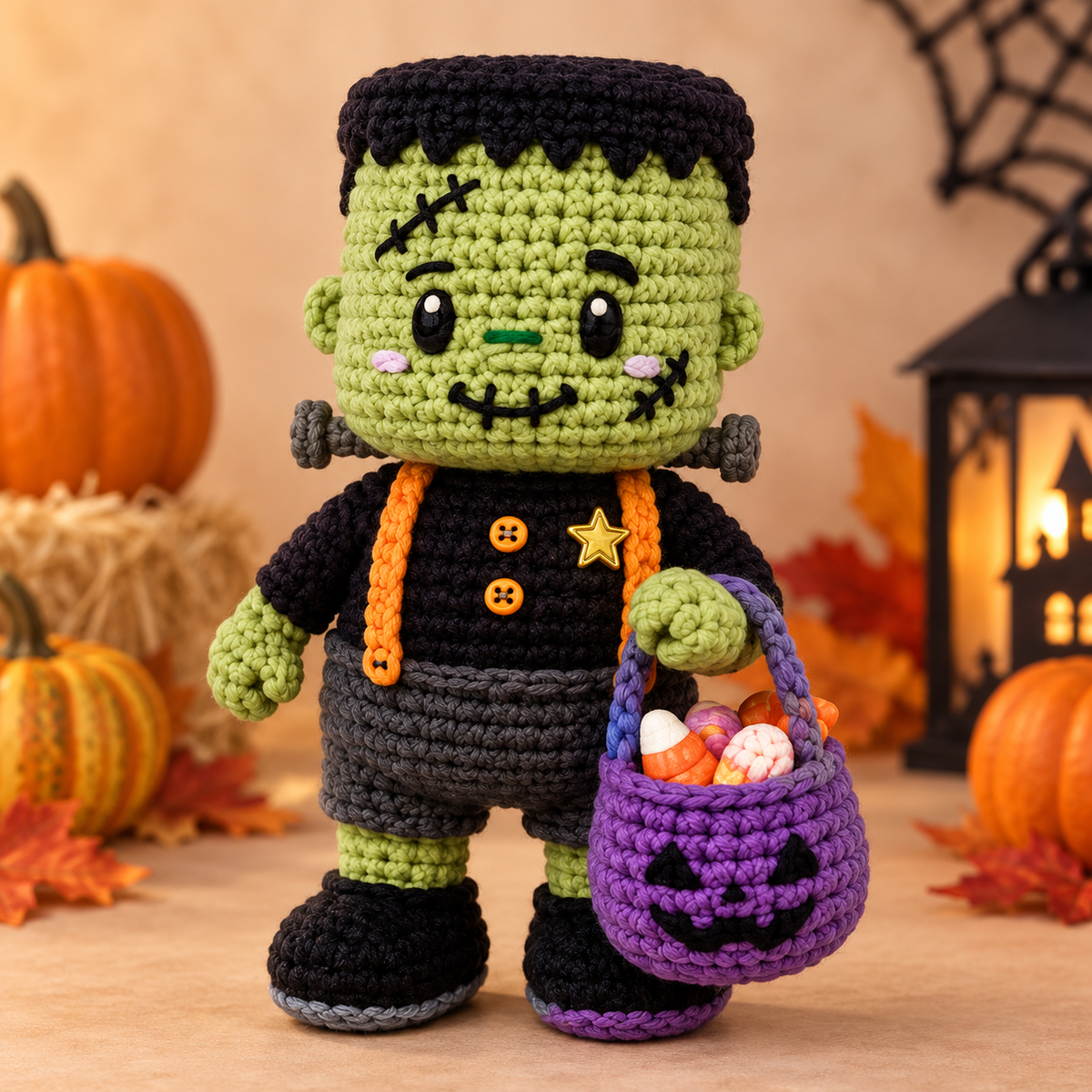 Generated product photo - Frankenstein Friend Crochet Pattern