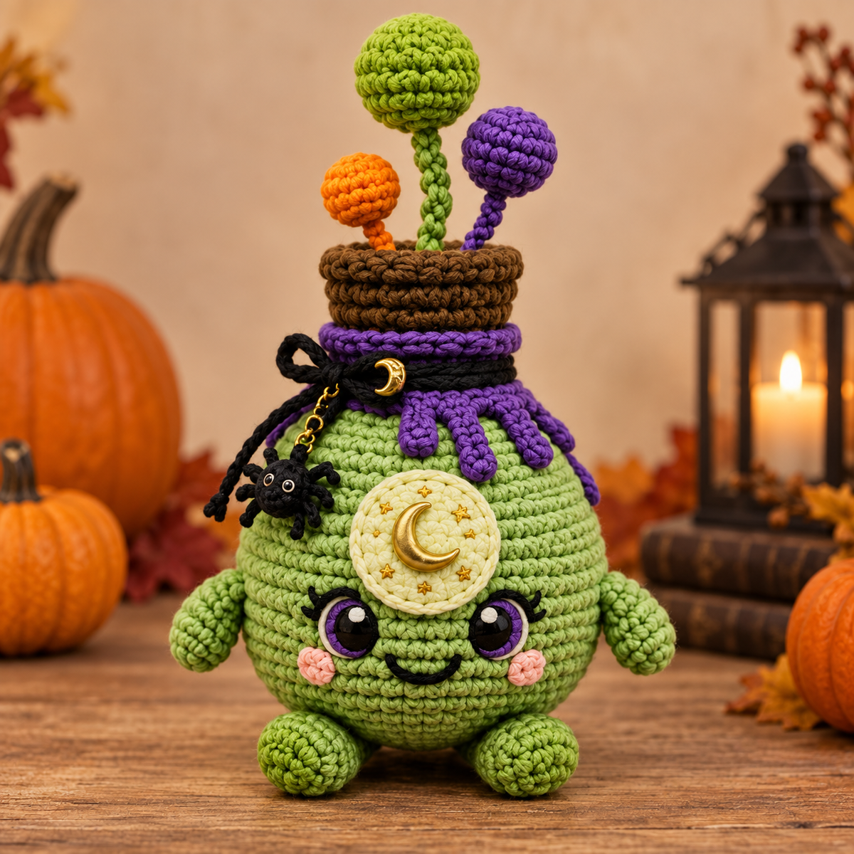 Generated product photo - Enchanted Forest Witch Crochet Pattern