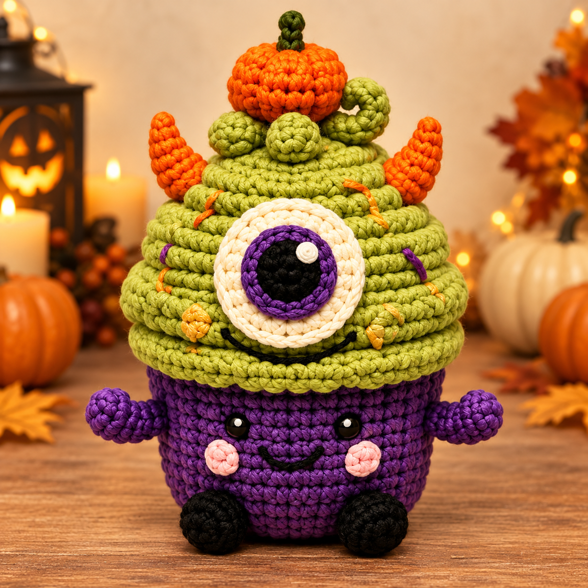 Generated product photo - Cute Pumpkin Friend Crochet Pattern