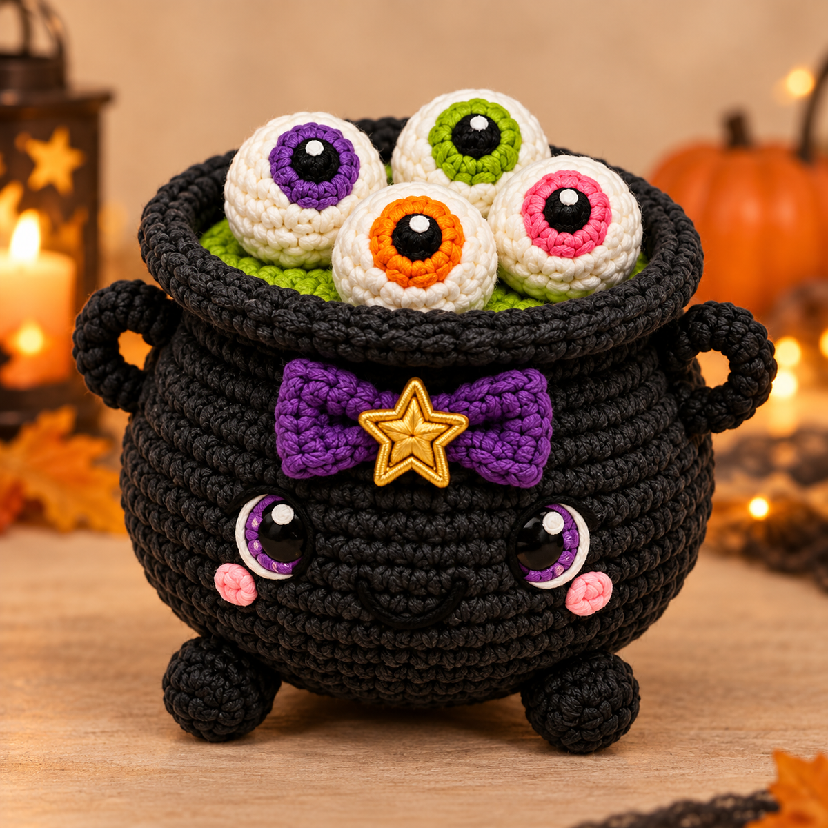 Generated product photo - Cute Halloween Creature Crochet Pattern