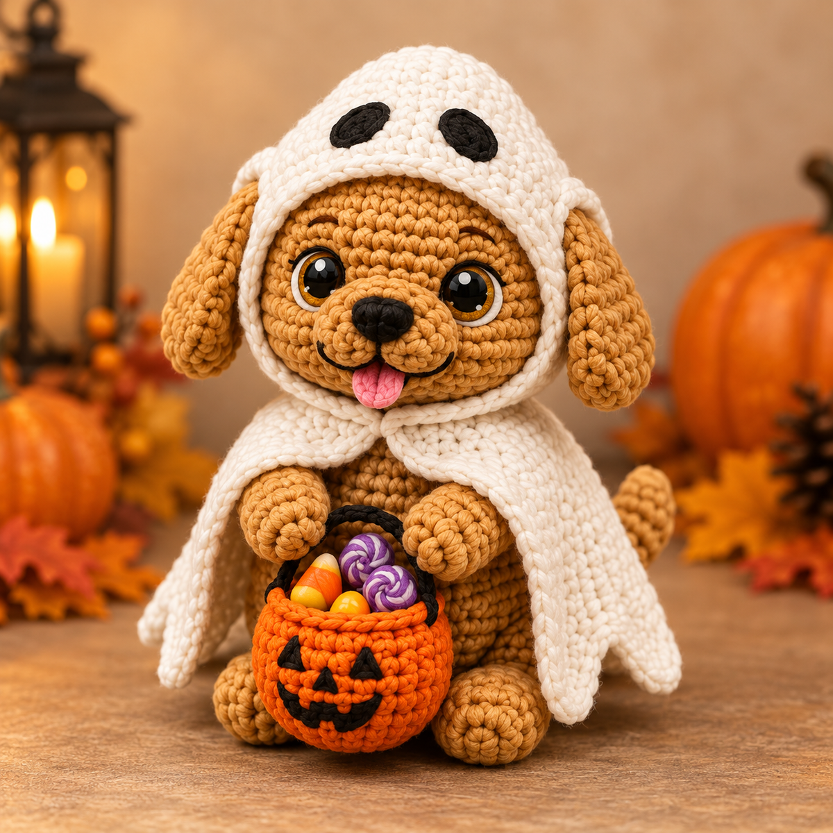 Generated product photo - Ghost Puppy Crochet Pattern