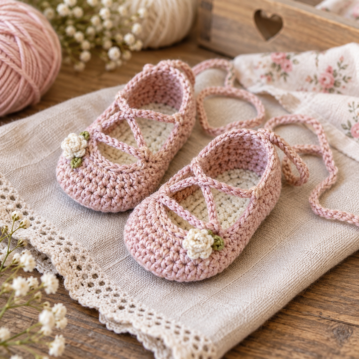 Generated product image - Strappy Baby Ballet Flats